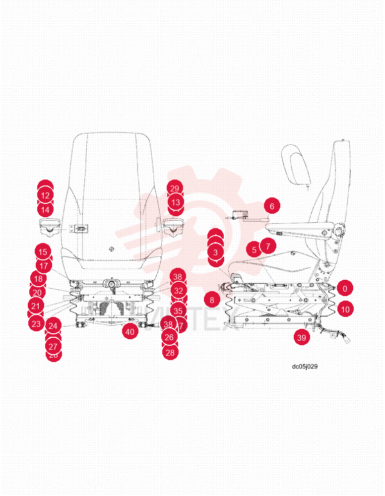 SEAT ASSY. YN25MU0007F1