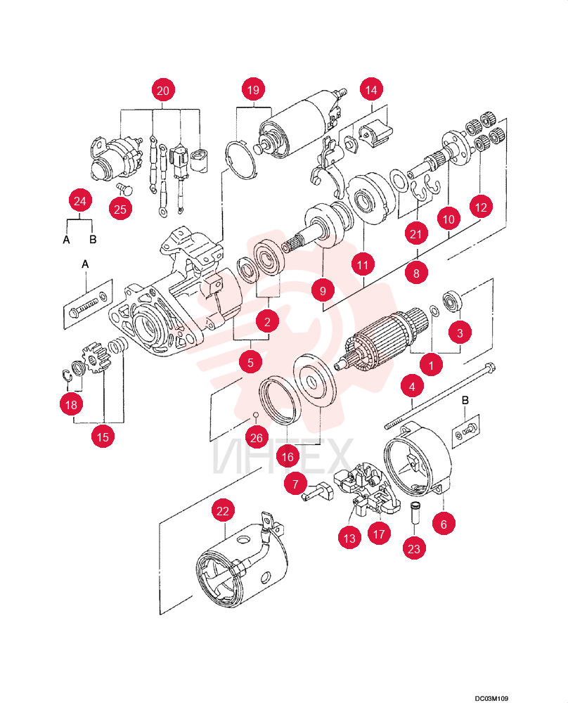 STARTER MOTOR VAME049303 (2)