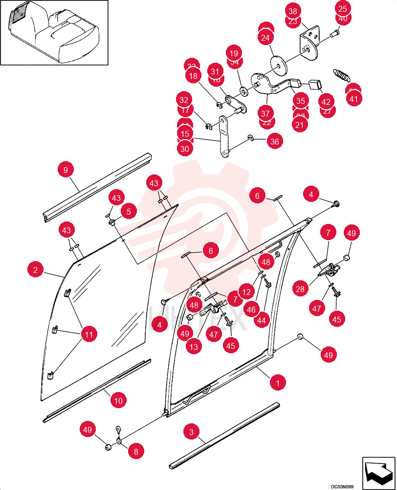 WINDOW ASSY YN50C00003F1