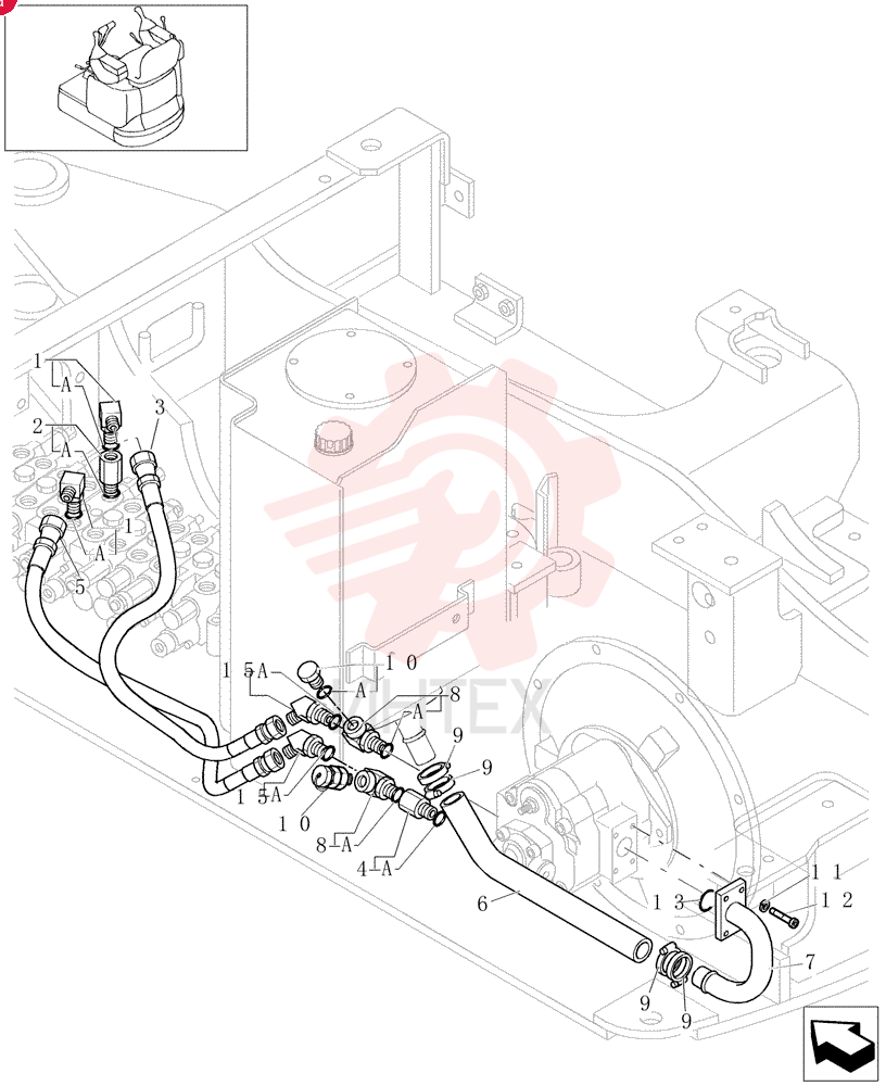 HYD CONNECTOR 72271259