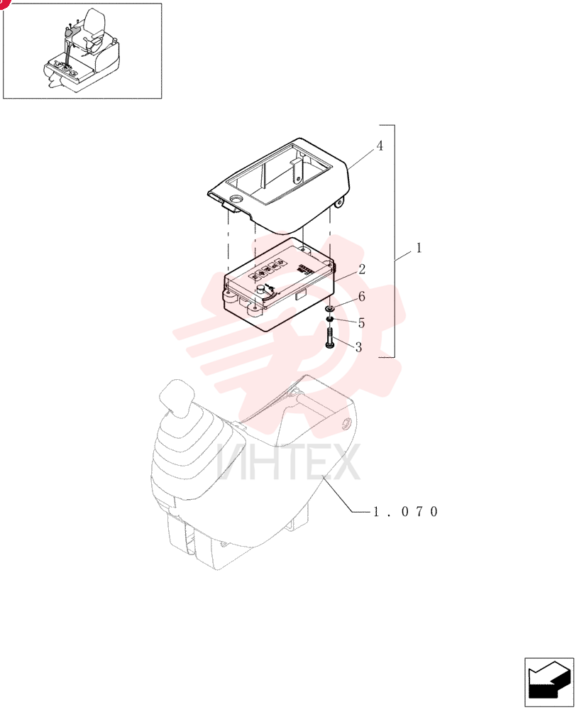 Схема (EH18) - MINI CRAWLER EXCAVATOR (6/03-) {72274456}