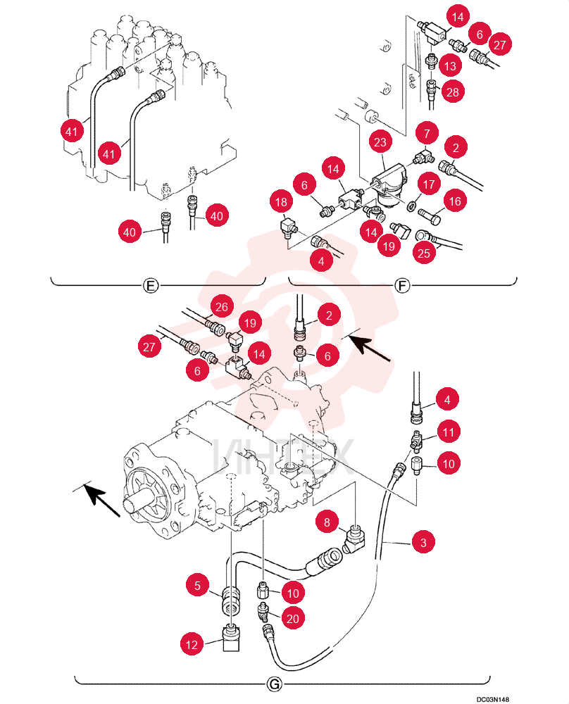 CONTROL LINES, PUMP YN06H00068F1 (1)