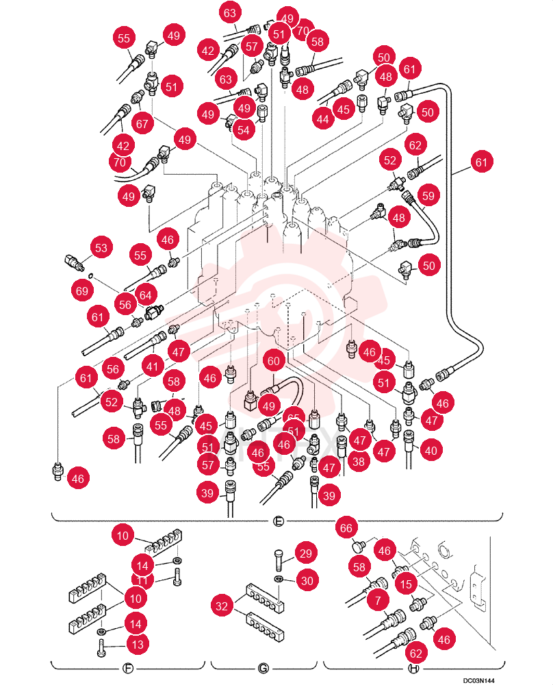 CONTROL LINES, REMOTE YN68H00102F1 (15)