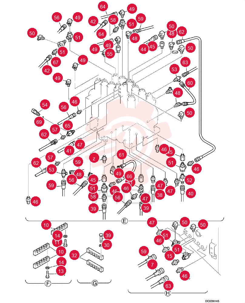 CONTROL LINES, REMOTE YN68H00102F1 (16)