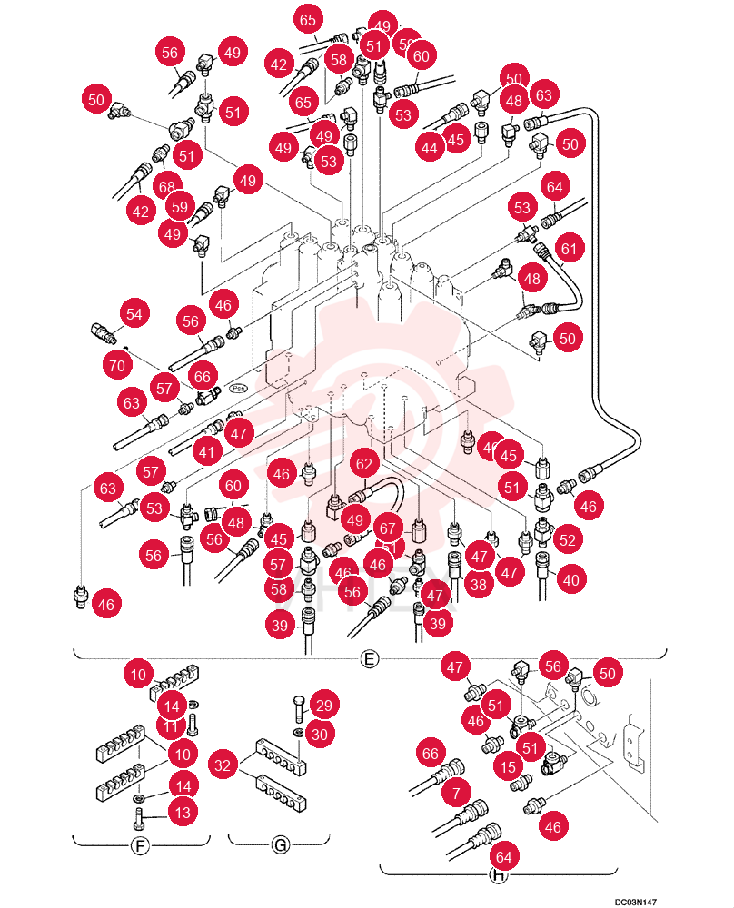 CONTROL LINES, REMOTE YN68H00102F1 (18)