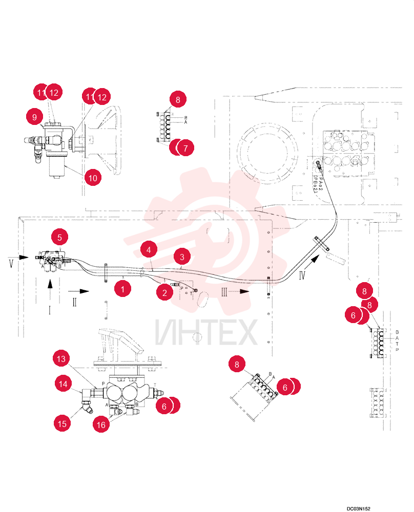 CONTROL LINES, REMOTE, Rotation -2Way, Logger, Hand Control-2 Way