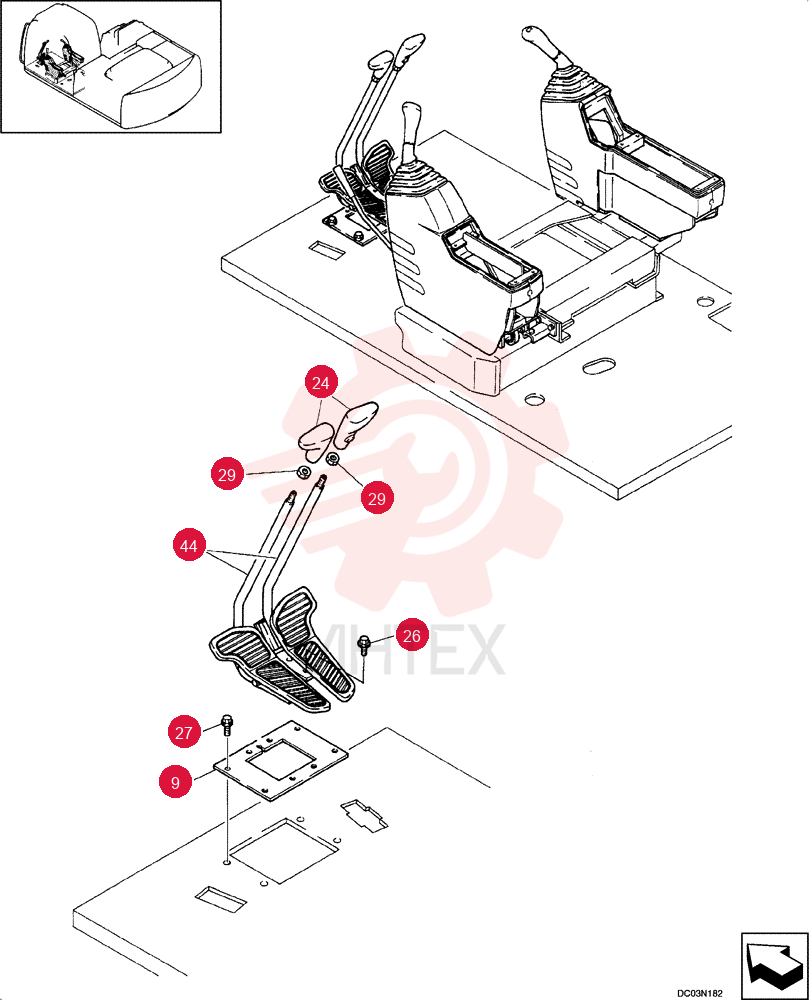 CONTROLS, OPERATOR REPLACES YN03M00081F1 (STD GRIP) YN03M00091F1 (1)