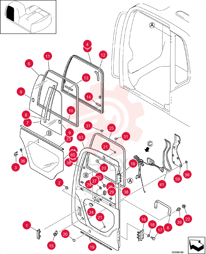 DOOR ASSY. YN51C00010F2