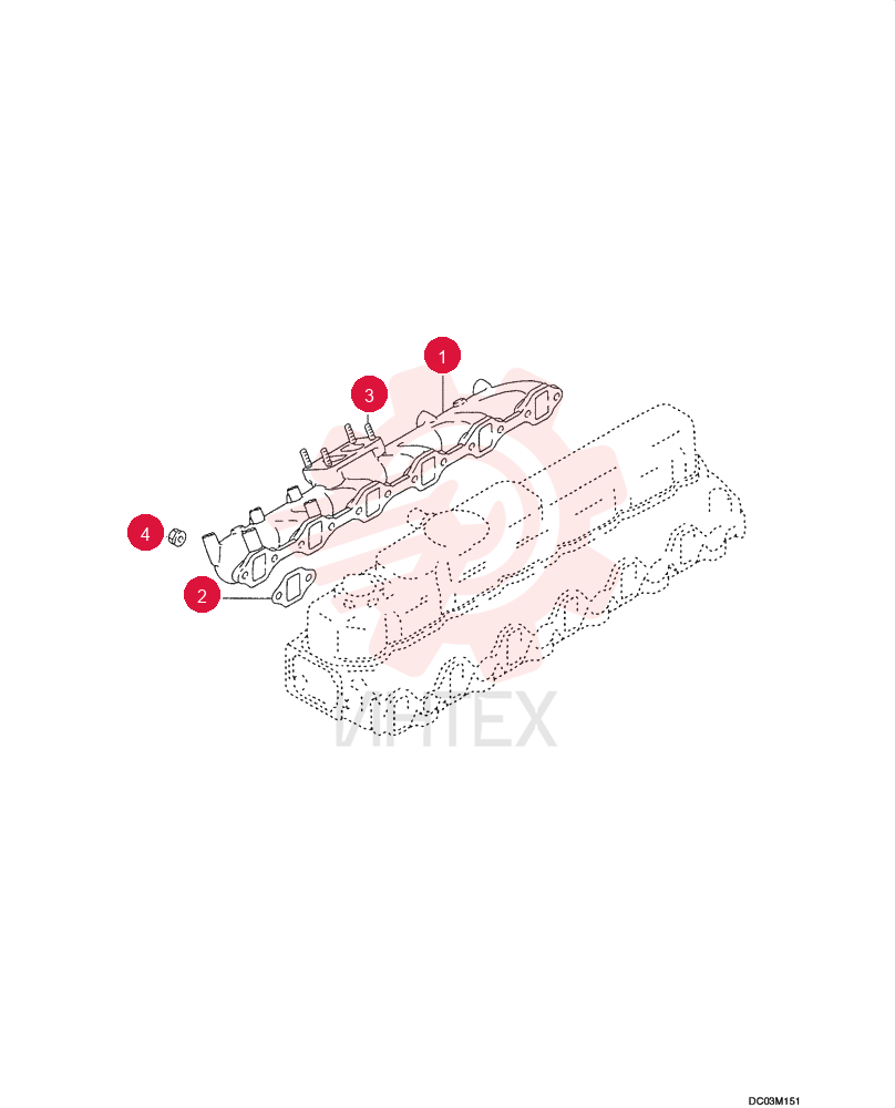 EXHAUST MANIFOLD VAME088908