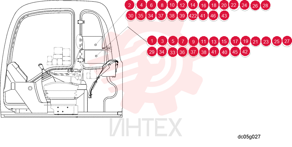 LIFT CHART  STD ARM 2.94M 600mm TRACK
