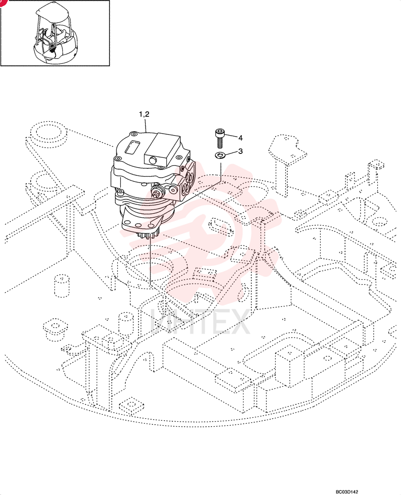 HYDRAULIC MOTOR PW15V00018F2 (1)
