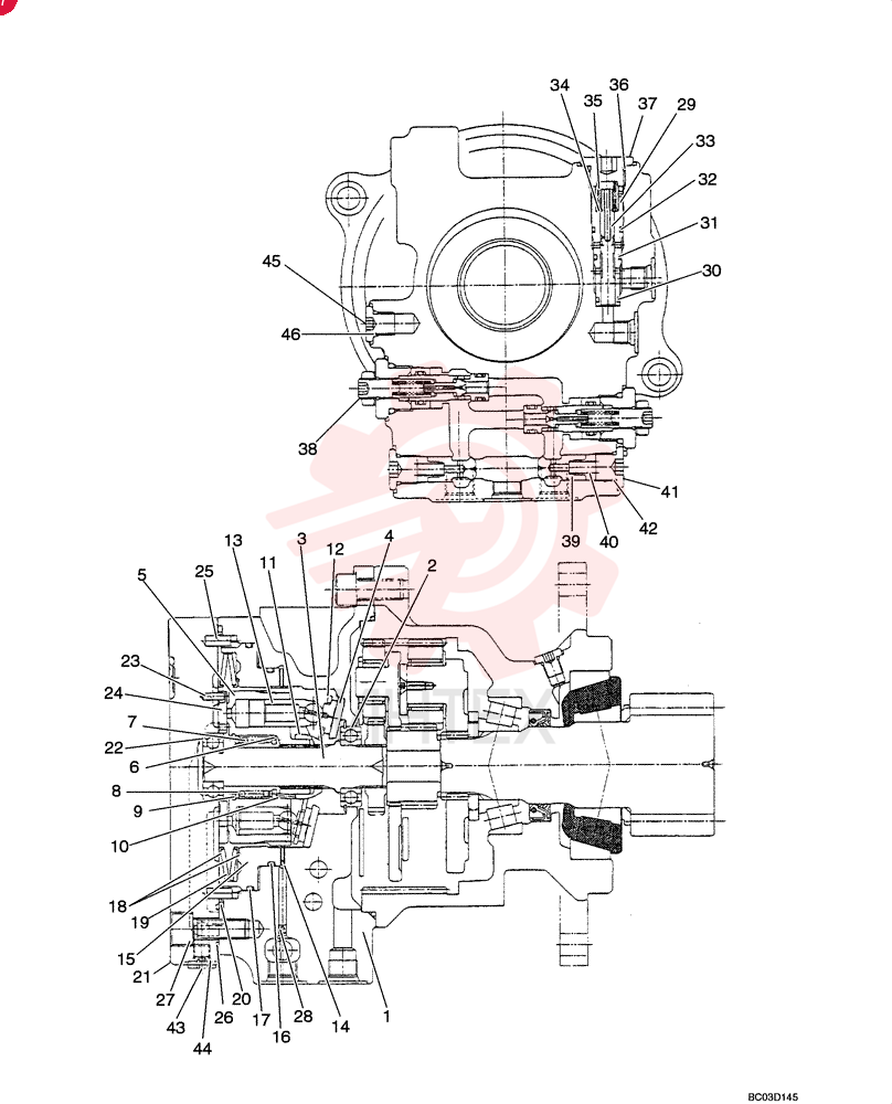 HYDRAULIC MOTOR PX15V01011F2