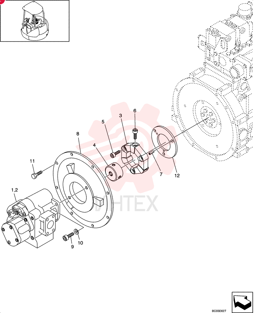 HYDRAULIC PUMP PW10V00013F2 (1)
