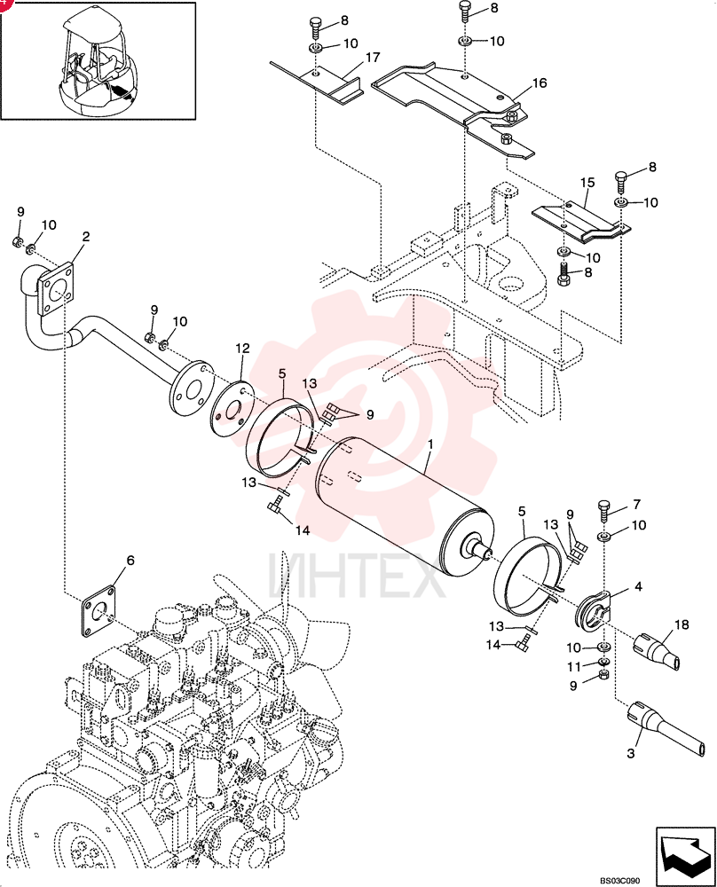 MUFFLER PW12P00008P1