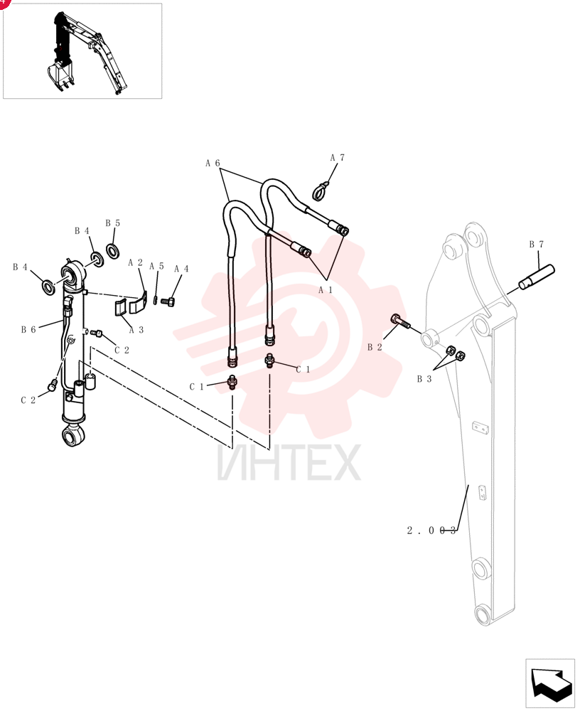 HOSE ASSY.,9.5mm ID x 1420mm L