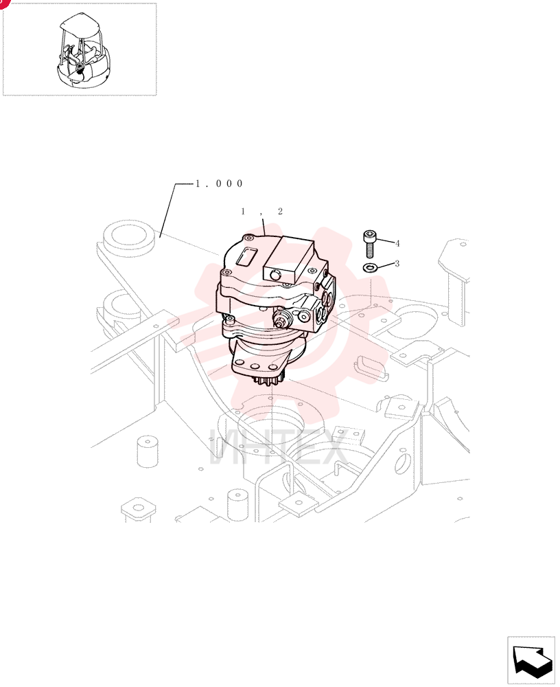 HYDRAULIC MOTOR PW15V00016F2