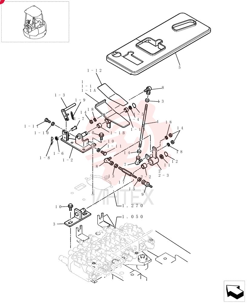 PEDAL PM55M00007F1