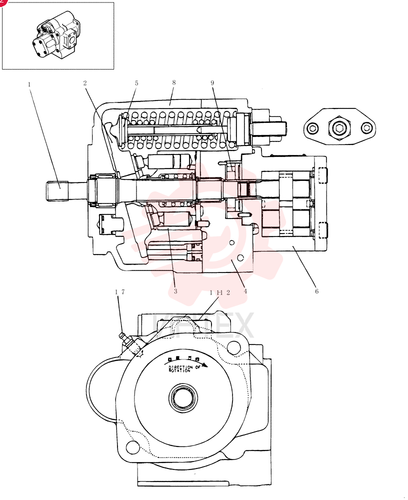 SHAFT PW10V01001F1