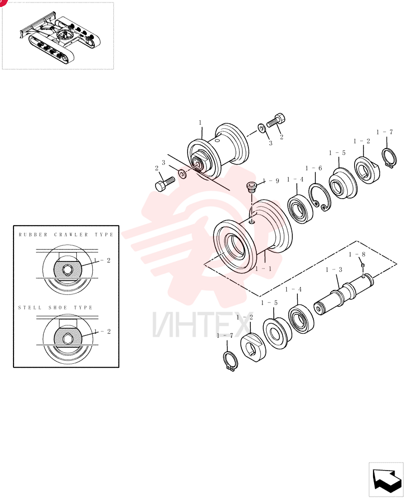TRACK ROLLER 72951433