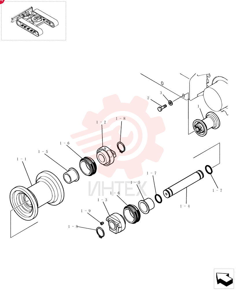 ROLLER, TRACK PH64D00010F1
