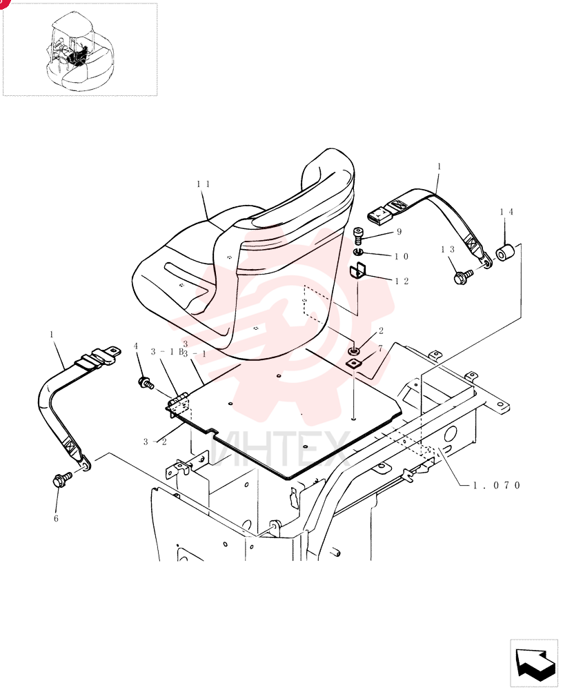 SAFETY BELT ,2" Belt