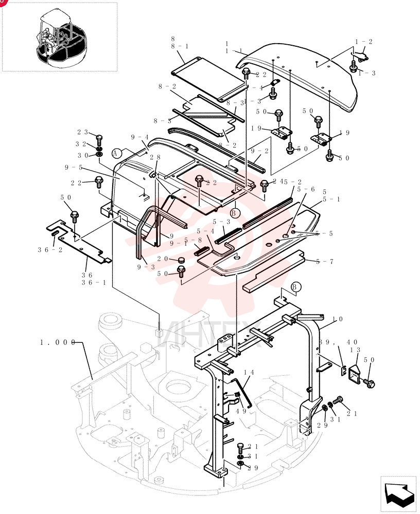 Схема (EH45) - MINI CRAWLER EXCAVATOR (3/04-)