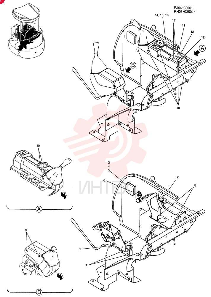 CONTROLS, OPERATORS PW03M00070F1