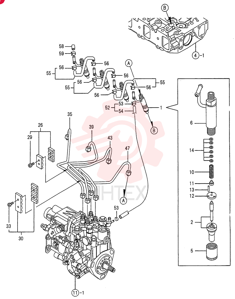 FUEL SYSTEM INJECTOR VV72964553100