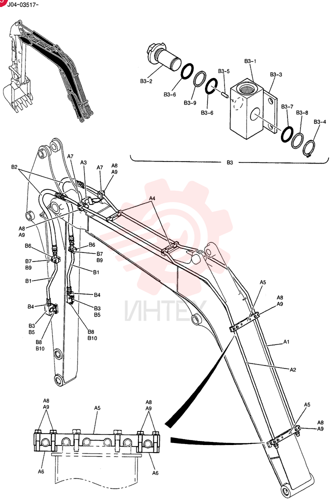 HYD LINES,BOOM PY42H00041F1