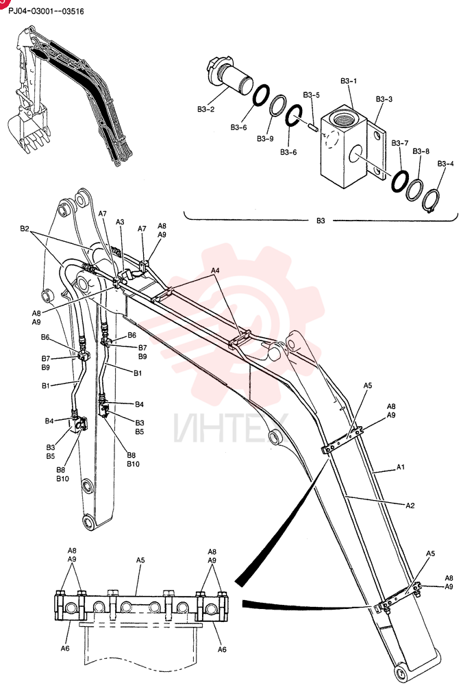 HYD LINES, BOOM PY42H00030F1