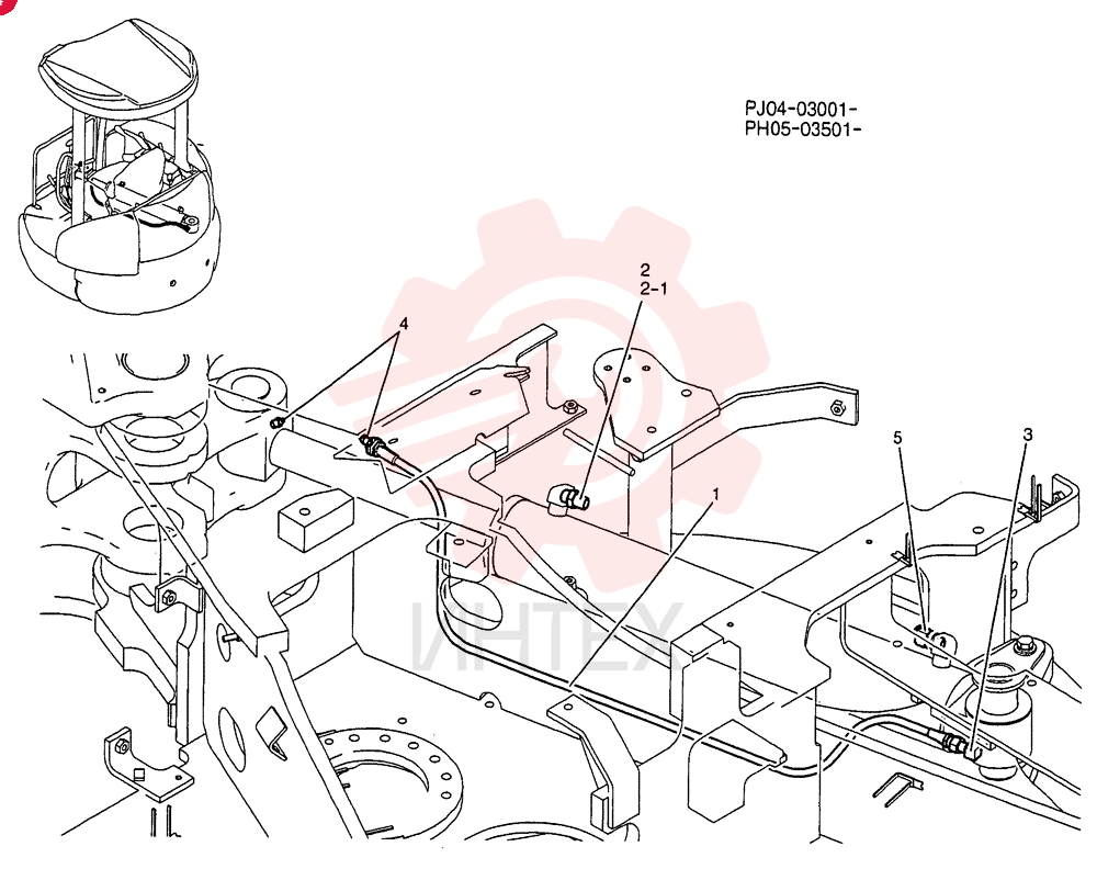 HYD LINES, CYLINDER PY42H00028F1