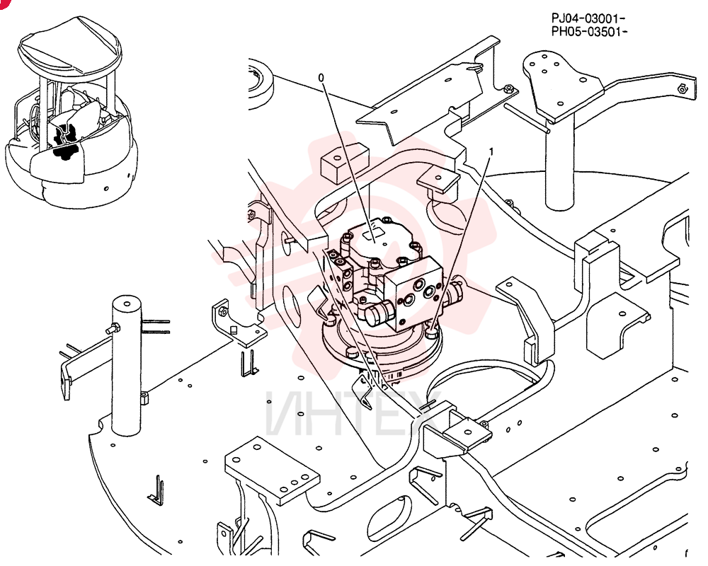 HYDRAULIC MOTOR,22.1CC PY15V00012F1 (2)