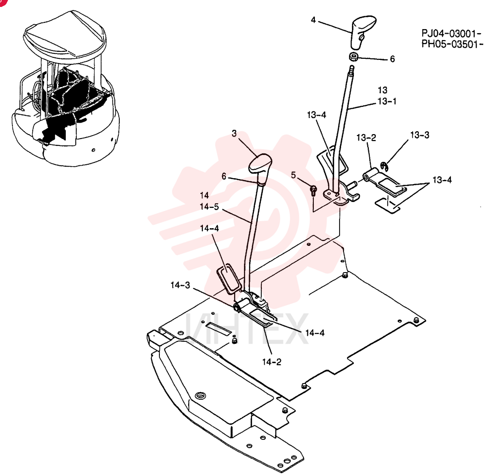LEVER ASSY, CONTROL PM50M00004F3