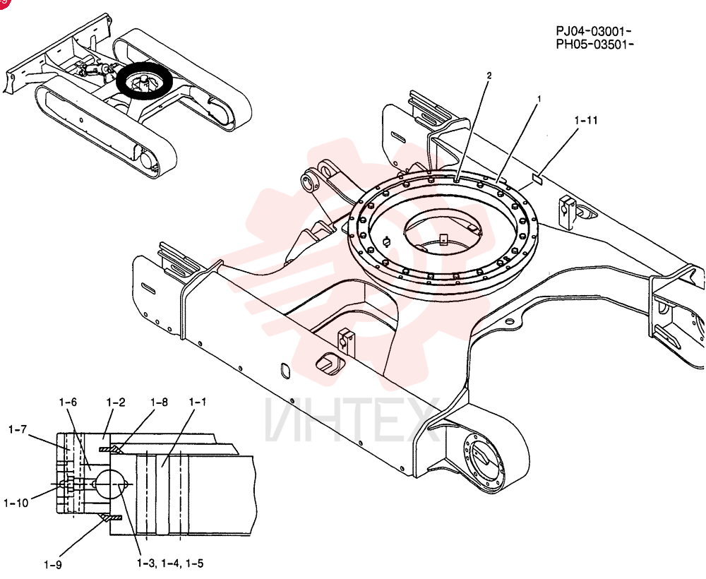RING ASSY, SLEW ING PH40F00005F1