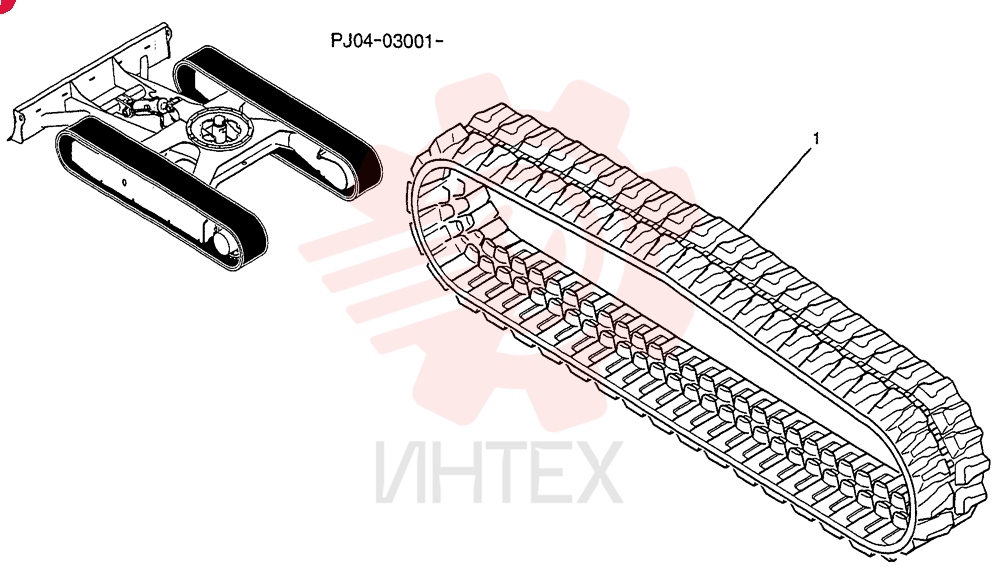 RUBBER TRACK PY61D00014P1