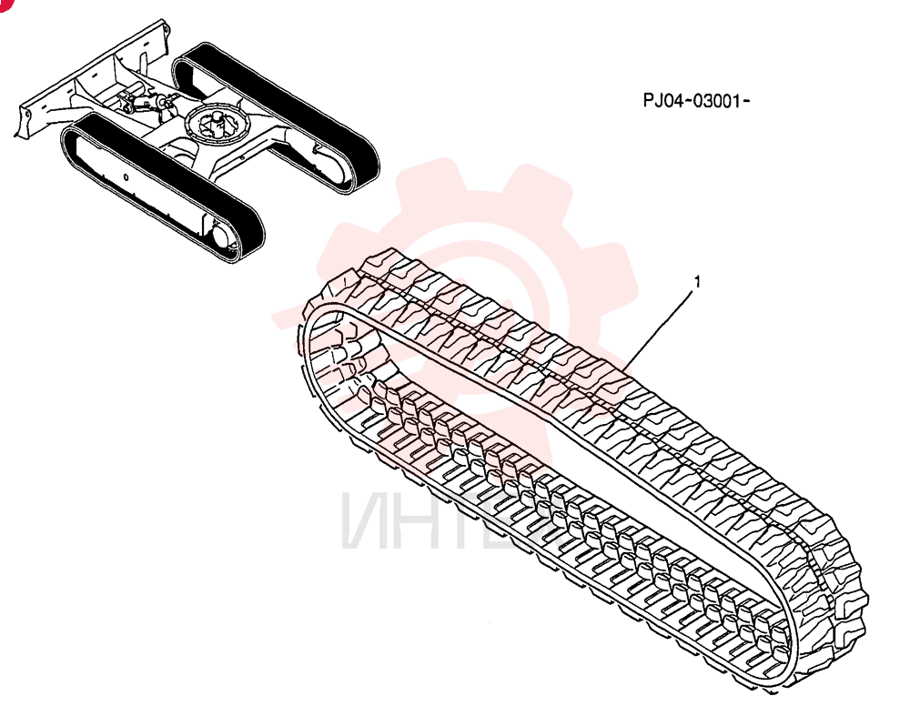 RUBBER TRACK PY61D00013P1