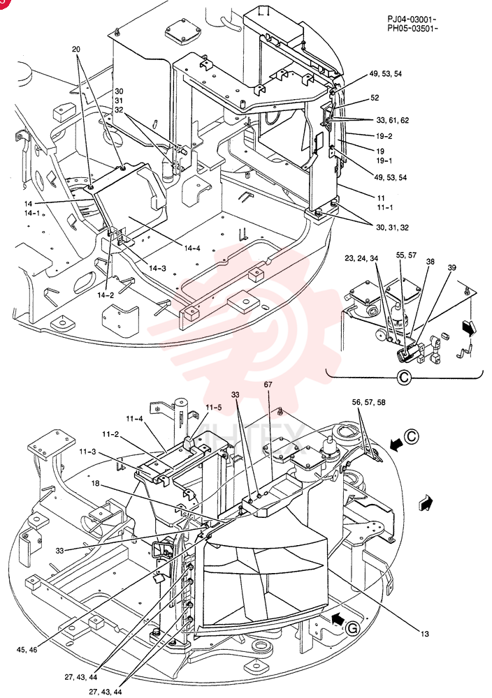 SUPPORT ASSY. PH21C01484F1 (1)