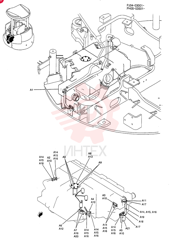 TANK ASSY, FUEL PH20P00017F1 (1)