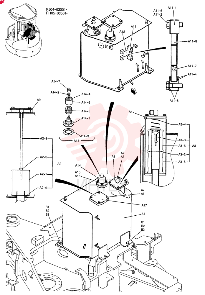 TANK ASSY, HYD PH33H00020F1