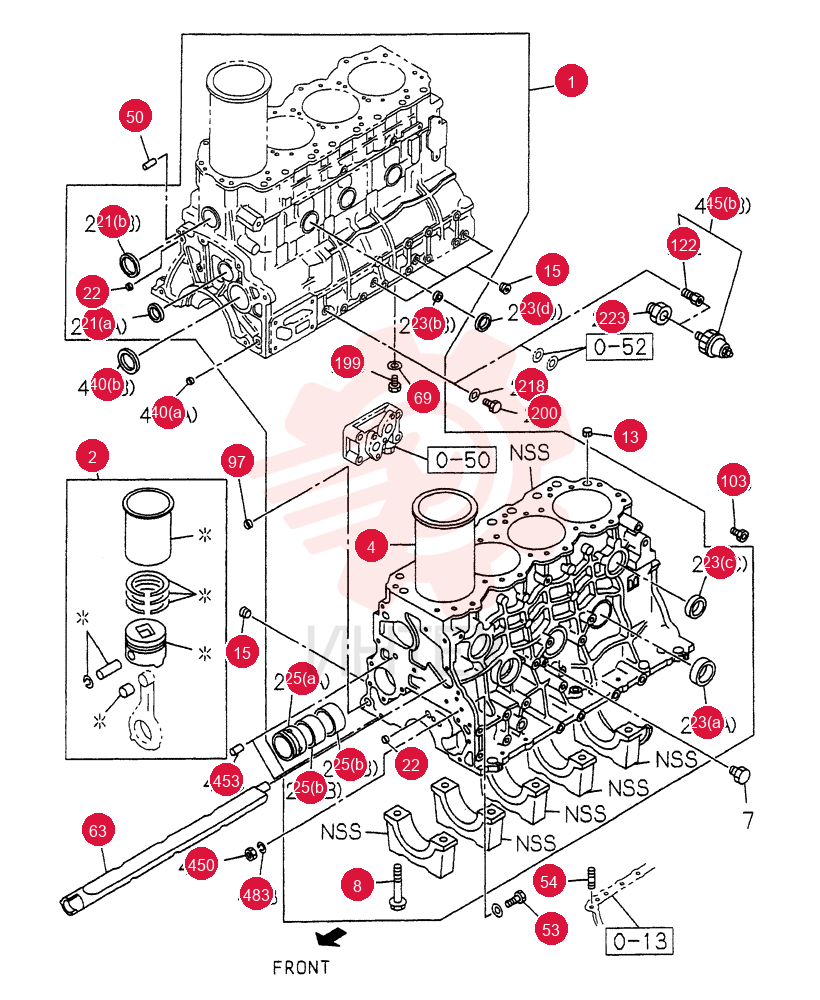 CYLINDER BLOCK VI8970951672
