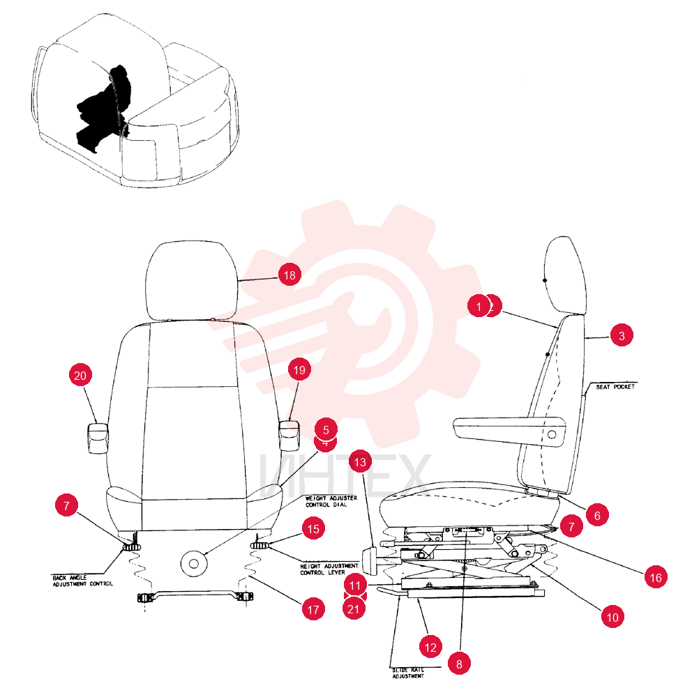 SEAT ASSY. YY25M00002F1