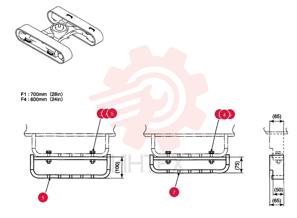 STEP,366mm wide