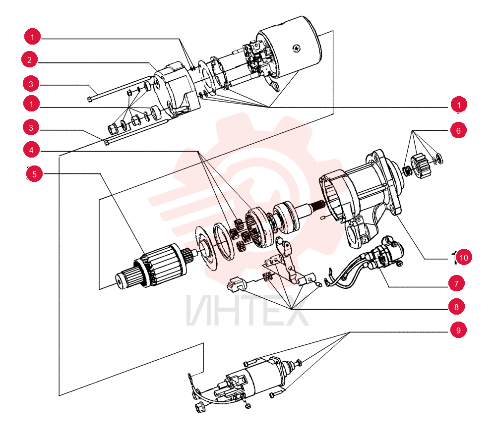 STARTER MOTOR 87739573