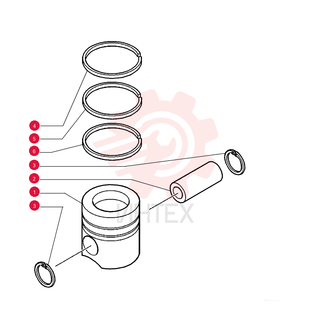 ENGINE OVERHAUL KIT 2855137