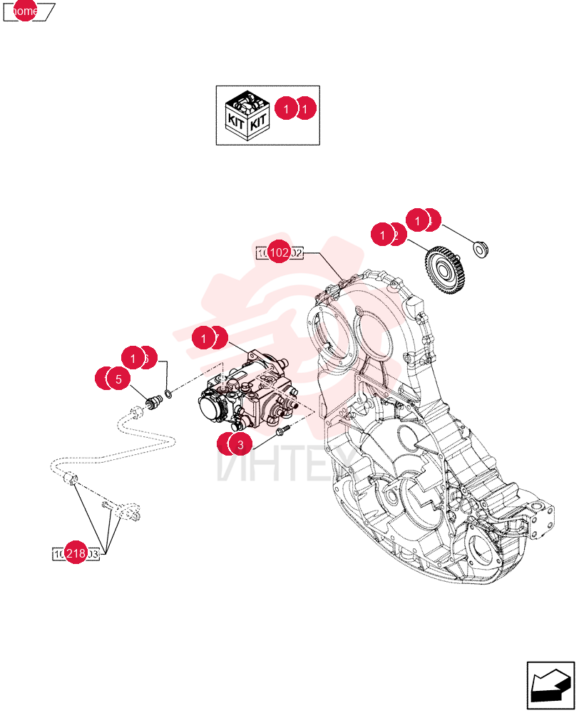 Схема (F3DFA613B*E003) - ENGINE 504384985 - 84250911 W/BRAKE