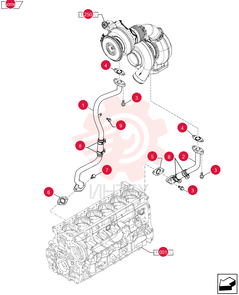 Схема (F3DFA613B*E004) - ENGINE 504384986 - 84550912 W/O BRAKE