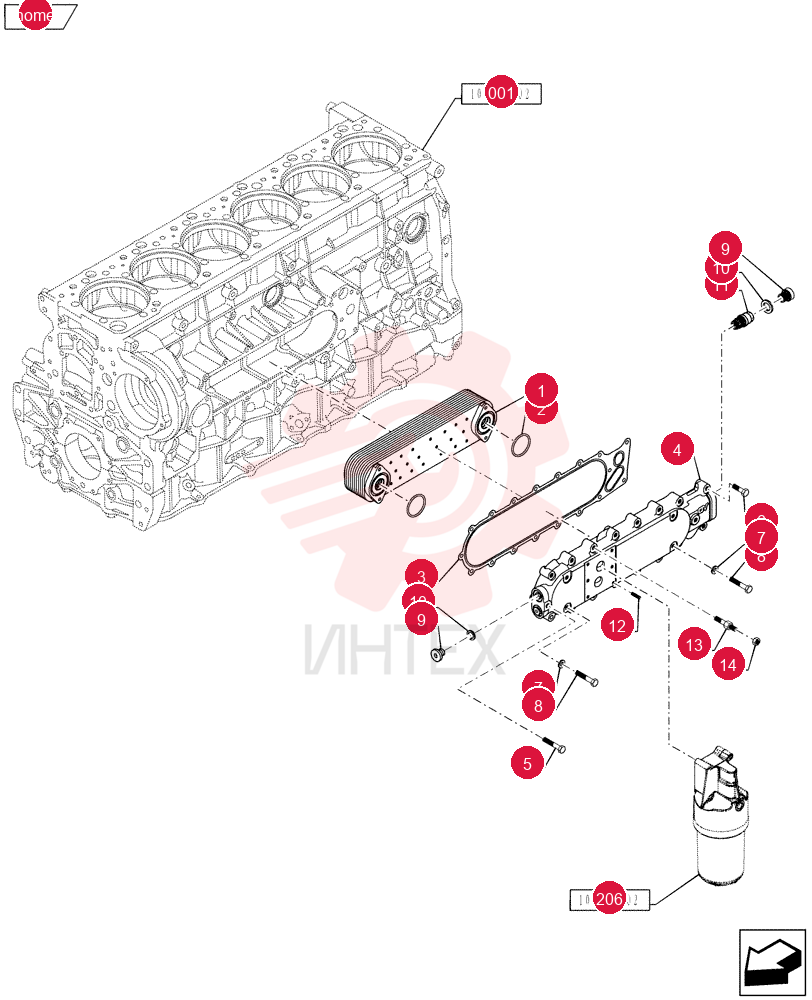 Схема (F3DFA613B*E004) - ENGINE 504384986 - 84550912 W/O BRAKE