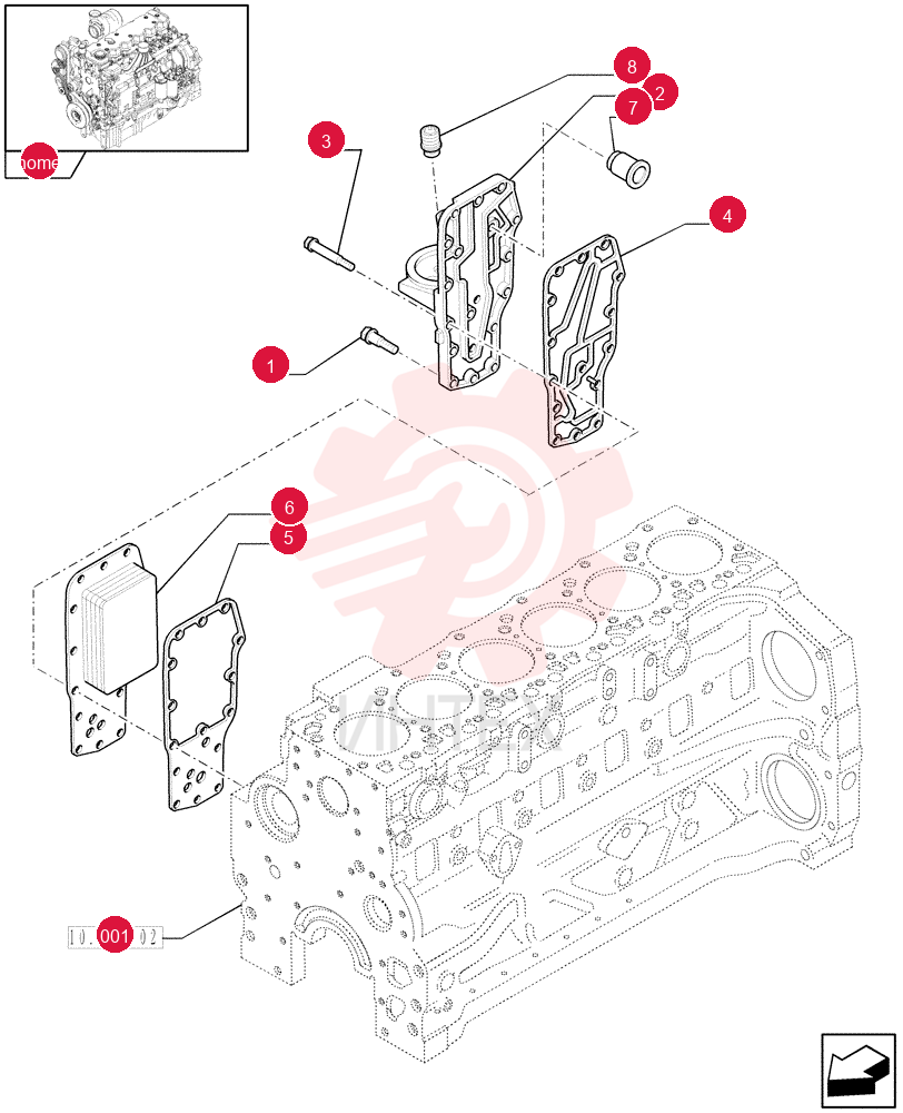 SCREW,Hex Flg, M8 x 1.25 x 35
