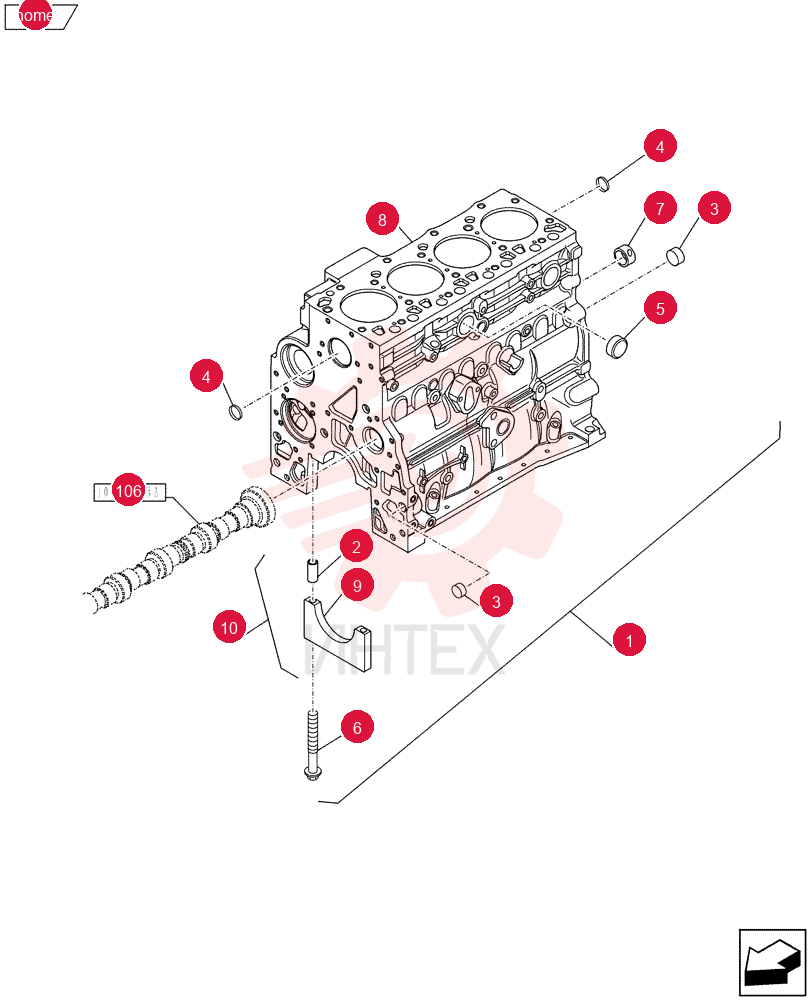 CYLINDER BLOCK,4 Cylinders