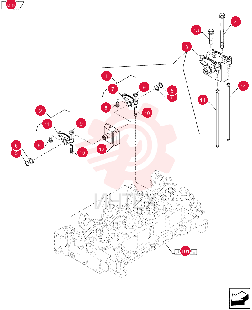 ROCKER ARM,Exhaust 4895196